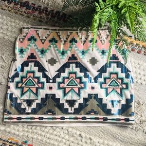 Boho sequence skirt